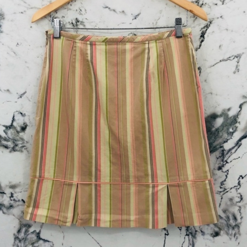 Ann Taylor LOFT Striped A-Line Skirt